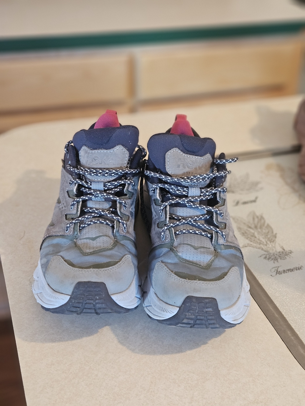 Hiking Sneakers -  Bluewith Pink Pull Tab